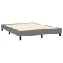 Box spring bed with dark gray fabric mattress 140x190 cm by , Beds and slatted bases - Ref: Foro24-3140210, Price: 460,43 €, ...