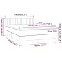Boxspringbett mit dunkelgrauer Stoffmatratze 140x190 cm von , Betten und Lattenroste - Ref: Foro24-3140210, Preis: 460,43 €, ...