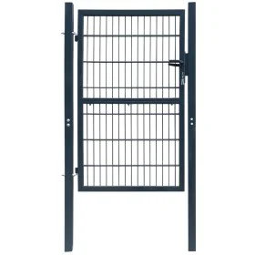 Individuelles 2D-Zauntor Anthrazitgrau 106x230 cm von vidaXL, Gartentore - Ref: Foro24-141745, Preis: 209,50 €, Rabatt: %