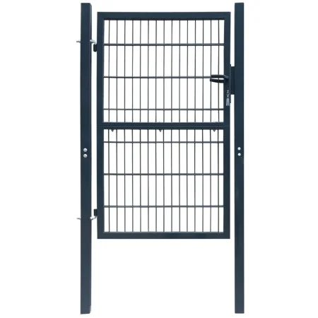 Individuelles 2D-Zauntor Anthrazitgrau 106x230 cm von vidaXL, Gartentore - Ref: Foro24-141745, Preis: 209,50 €, Rabatt: %