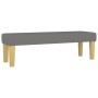 Cama box spring con colchón tela gris oscuro 140x200 cm de , Camas y somieres - Ref: Foro24-3137318, Precio: 545,84 €, Descue...