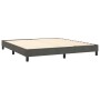 Cama box spring con colchón terciopelo gris oscuro 160x200 cm de , Camas y somieres - Ref: Foro24-3141372, Precio: 480,01 €, ...
