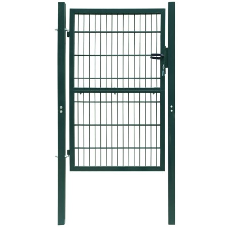 Cancela de valla 2D individual verde 106x210 cm de vidaXL, Puertas de jardín - Ref: Foro24-141751, Precio: 205,74 €, Descuent...