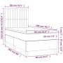 Cama box spring con colchón tela gris claro 80x200 cm de , Camas y somieres - Ref: Foro24-3142449, Precio: 309,53 €, Descuent...