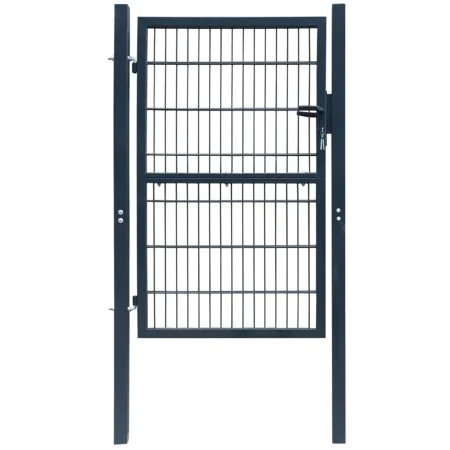 Cancel individual 2D anthracite grey fence panel 106x190 cm by vidaXL, garden gates - Ref: Foro24-141743, Price: 207,64 €, Di...