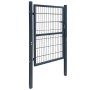 Cancela de valla 2D individual gris antracita 106x190 cm de vidaXL, Puertas de jardín - Ref: Foro24-141743, Precio: 211,75 €,...