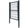 Cancela de valla 2D individual gris antracita 106x190 cm de vidaXL, Puertas de jardín - Ref: Foro24-141743, Precio: 211,75 €,...