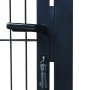 Cancela de valla 2D individual gris antracita 106x190 cm de vidaXL, Puertas de jardín - Ref: Foro24-141743, Precio: 211,75 €,...
