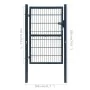 Anthrazitgrau 2D individuelles Zauntor 106x190 cm von vidaXL, Gartentore - Ref: Foro24-141743, Preis: 207,64 €, Rabatt: %