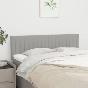 Kopfteile 2 Einheiten hellgrauer Stoff 72x5x78/88 cm von , Kopf- und Fußteile - Ref: Foro24-346242, Preis: 62,56 €, Rabatt: %