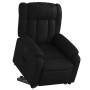 Sillón reclinable elevable cuero artificial negro en Sillones | Comprar online en Foru.es