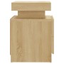 Mesita de noche madera de ingeniería roble Sonoma 45x35x52 cm de vidaXL, Mesitas de noche - Ref: Foro24-326852, Precio: 86,99...