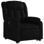 Sillón reclinable elevable cuero artificial negro en Sillones | Comprar online en Foru.es