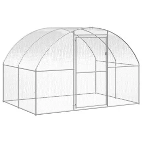 Gallinero de exterior de acero galvanizado 3x2x2 m de , Jaulas y habitáculos para animales pequeños - Ref: Foro24-171463, Pre...