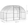 Gallinero de exterior de acero galvanizado 3x2x2 m de , Jaulas y habitáculos para animales pequeños - Ref: Foro24-171463, Pre...