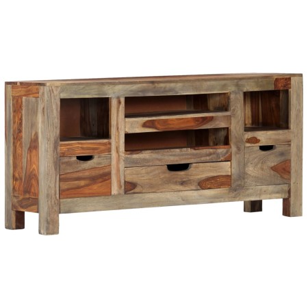 Aparador de madera maciza de sheesham gris 100x30x50 cm de , Aparadores - Ref: Foro24-247751, Precio: 226,91 €, Descuento: %