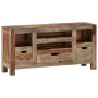 Aparador de madera maciza de sheesham gris 100x30x50 cm de , Aparadores - Ref: Foro24-247751, Precio: 226,91 €, Descuento: %