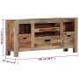 Aparador de madera maciza de sheesham gris 100x30x50 cm de , Aparadores - Ref: Foro24-247751, Precio: 226,91 €, Descuento: %