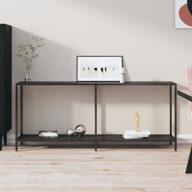 Mesa de consola vidrio templado negro 180x35x75,5 cm de , Mesas auxiliares - Ref: Foro24-331703, Precio: 117,89 €, Descuento: %