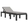 Tumbona con cojines PP gris antracita de , Tumbonas - Ref: Foro24-364723, Precio: 159,73 €, Descuento: %