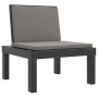 Tumbona con cojines PP gris antracita de , Tumbonas - Ref: Foro24-364723, Precio: 159,73 €, Descuento: %