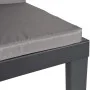 Tumbona con cojines PP gris antracita de , Tumbonas - Ref: Foro24-364723, Precio: 159,73 €, Descuento: %