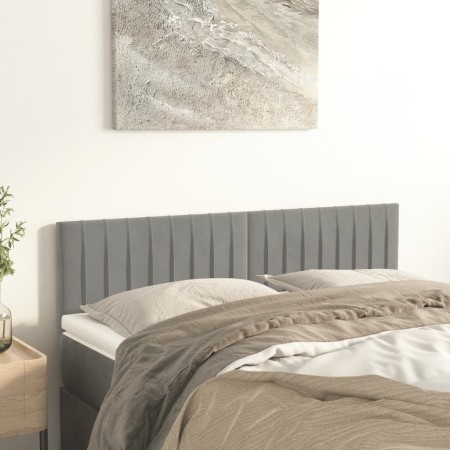 Cabeceros 2 unidades terciopelo gris claro 72x5x78/88 cm de , Cabeceros y pies de cama - Ref: Foro24-346250, Precio: 65,80 €,...