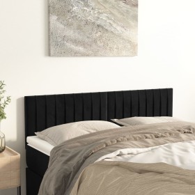 Cabeceros 2 unidades terciopelo negro 72x5x78/88 cm de , Cabeceros y pies de cama - Ref: Foro24-346252, Precio: 57,72 €, Desc...