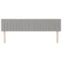 Headboards 2 units of light gray fabric 100x5x78/88 cm by , Headboards and footboards - Ref: Foro24-346284, Price: 54,61 €, D...