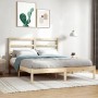 Estructura de cama de matrimonio madera maciza 135x190 cm de , Camas y somieres - Ref: Foro24-3104908, Precio: 125,24 €, Desc...