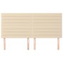 Cabeceros 4 unidades de tela color crema 80x5x78/88 cm de , Cabeceros y pies de cama - Ref: Foro24-3116483, Precio: 125,19 €,...