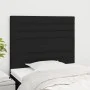 Headboards 2 units of black fabric 80x5x78/88 cm by , Headboards and footboards - Ref: Foro24-3116448, Price: 71,14 €, Discou...
