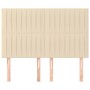 Cabeceros 4 unidades tela color crema 72x5x78/88 cm de , Cabeceros y pies de cama - Ref: Foro24-3116573, Precio: 108,74 €, De...
