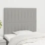 Headboards 2 units of light gray fabric 80x5x78/88 cm by , Headboards and footboards - Ref: Foro24-3116544, Price: 55,67 €, D...