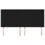Cabeceros 4 unidades de tela negro 80x5x78/88 cm de , Cabeceros y pies de cama - Ref: Foro24-3116578, Precio: 109,55 €, Descu...