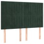 Cabeceros 4 unidades terciopelo verde oscuro 72x5x78/88 cm de , Cabeceros y pies de cama - Ref: Foro24-3116621, Precio: 114,3...