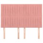 Cabeceros 4 unidades terciopelo rosa 72x5x78/88 cm de , Cabeceros y pies de cama - Ref: Foro24-3116623, Precio: 121,31 €, Des...