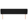 Cabecero de tela negro 163x23x78/88 cm de , Cabeceros y pies de cama - Ref: Foro24-3117292, Precio: 87,28 €, Descuento: %