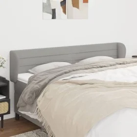 Cabecero de tela gris claro 163x23x78/88 cm de , Cabeceros y pies de cama - Ref: Foro24-3117290, Precio: 77,80 €, Descuento: %
