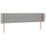 Cabecero de tela gris claro 163x23x78/88 cm de , Cabeceros y pies de cama - Ref: Foro24-3117388, Precio: 75,40 €, Descuento: %
