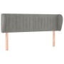 Cabecero de terciopelo gris claro 147x23x78/88 cm de , Cabeceros y pies de cama - Ref: Foro24-3117430, Precio: 82,23 €, Descu...