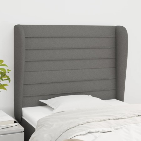 Cabecero con orejas de tela gris oscuro 83x23x118/128 cm de , Cabeceros y pies de cama - Ref: Foro24-3118071, Precio: 79,01 €...
