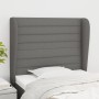 Cabecero con orejas de tela gris oscuro 83x23x118/128 cm de , Cabeceros y pies de cama - Ref: Foro24-3118071, Precio: 79,01 €...