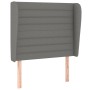 Cabecero con orejas de tela gris oscuro 83x23x118/128 cm de , Cabeceros y pies de cama - Ref: Foro24-3118071, Precio: 79,01 €...