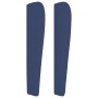 Cabecero con orejas de tela azul 83x23x118/128 cm de , Cabeceros y pies de cama - Ref: Foro24-3118174, Precio: 77,08 €, Descu...