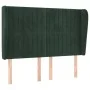 Headboard with dark green velvet ears 147x23x118/128cm by , Headboards and footboards - Ref: Foro24-3118245, Price: 138,23 €,...