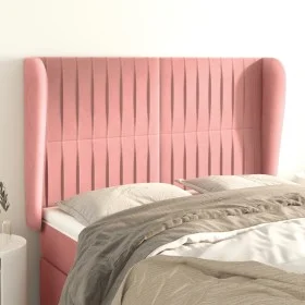 Headboard with pink velvet ears 147x23x118/128 cm by , Headboards and footboards - Ref: Foro24-3118247, Price: 138,10 €, Disc...