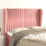 Cabecero con orejas de terciopelo rosa 147x23x118/128 cm de , Cabeceros y pies de cama - Ref: Foro24-3118247, Precio: 141,33 ...