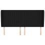 Cabecero con orejas de tela negro 203x23x118/128 cm de , Cabeceros y pies de cama - Ref: Foro24-3118218, Precio: 119,83 €, De...
