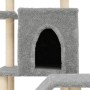 Rascador para gatos con postes de sisal gris claro 97 cm en Mobiliario para gatos | Comprar online en Foru.es